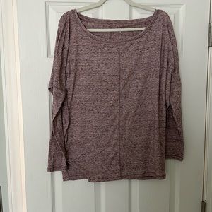 Athleta Heathered Purple Top